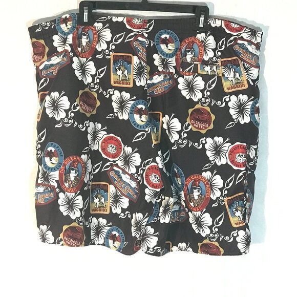 Big Dogs Hawaiian Beach Trunks Board Shorts - Picture 1 of 9